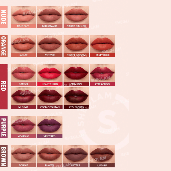 Sheglam Matte Allure – Liquid Lipstick with Velvet Matte Finish - Image 2