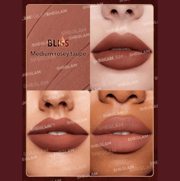 Sheglam Dynamatte Boom Matte Lipstick – Long-Lasting (Ember Rose Edition) - Image 4