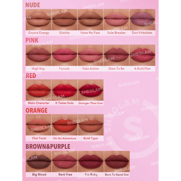 Sheglam Dynamatte Boom Velvet Matte Lipstick – All-Day Wear - Image 3