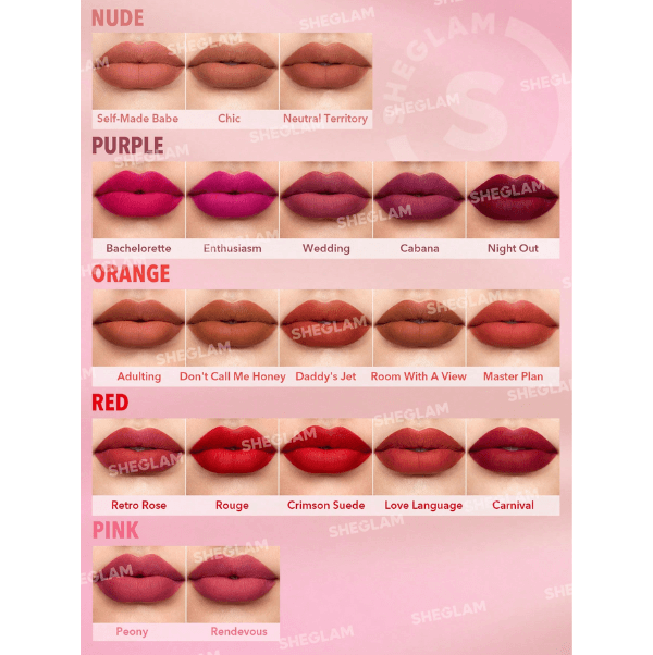 Sheglam Matte Allure – Smooth & Stunning Matte Lipstick - Image 4