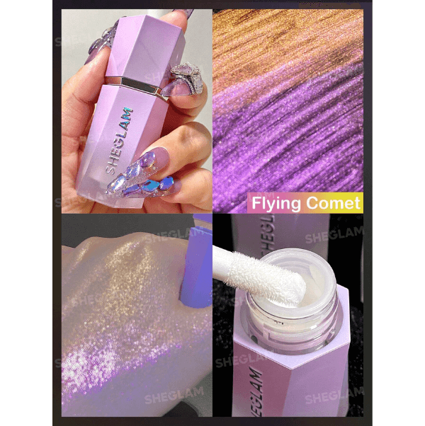 Sheglam Chroma-Glow Bloom Liquid Highlighter – Shade: Flying Comet - Image 5