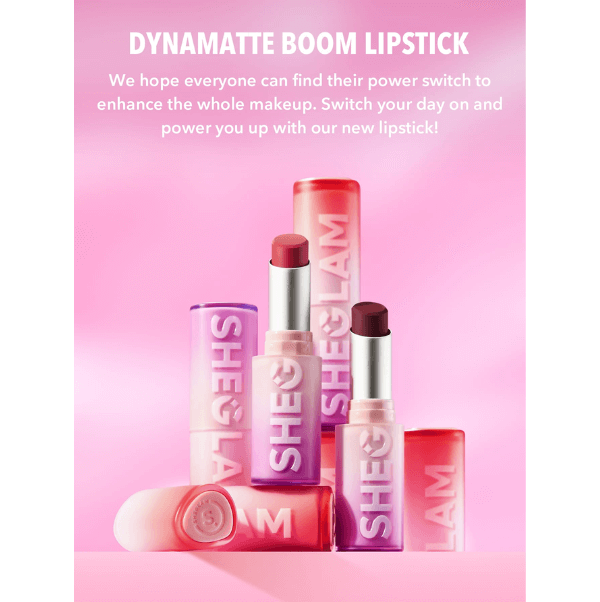 Sheglam Dynamatte Boom Velvet Matte Lipstick – All-Day Wear - Image 5