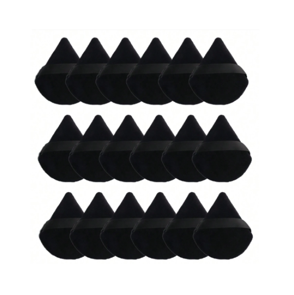 1 Pcs Black Color Soft & Fluffy Texture Powder Puff - Image 2