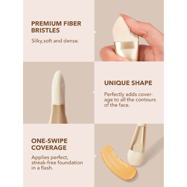 Sheglam Foundation Brush (Beige-Color) - Image 2