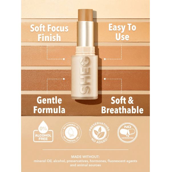 SHEGLAM SkinLock Full Coverage Stick Foundation - Image 4