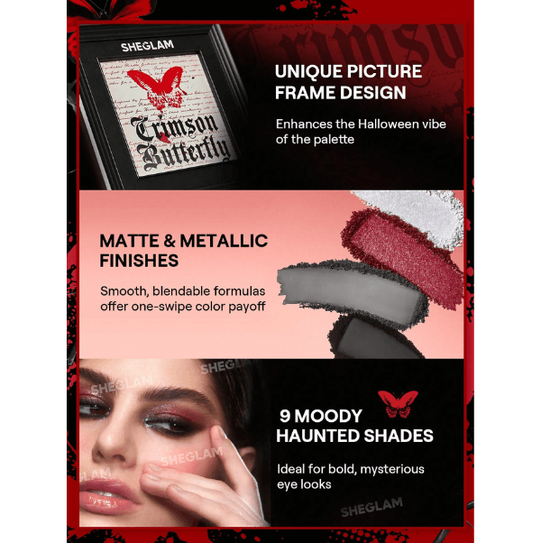 SHEGLAM Crimson Butterfly Full Makeup Set – Limited Edition Collection - Image 5